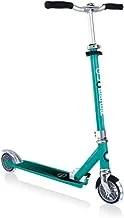 GLOBBER FLOW ELEMENT LIGHTS: All-aluminium 2-wheel scooter with light-up wheels for kids and teens (aged 5+) - JADE