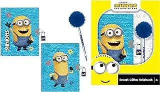 Minions: The Rise of Gru Secret Sequin Notebook with Lock & key for kids above 4 years
