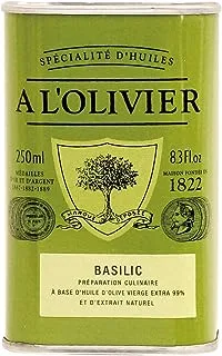 A L'Olivier P0369-C Basil Infused Extra Virgin Olive Oil 250 ml