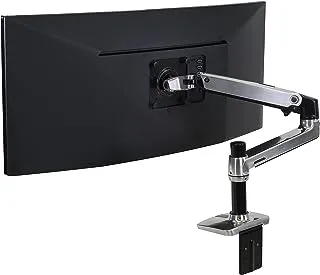 Ergotron - LX Single Monitor Arm, VESA Desk Mount - for Monitors Up to 34 Inches, 3.2-11.3 kg - Polished Aluminum