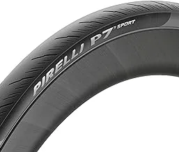 Pirelli P7 Sport Road Performance Bike Tire, High Mileage, All-Rounder Tube-Type Clincher, Exceptional Grip & Durability, Innovative Rubber + Superior Puncture Protect, (1) Tire, Black / 700c Sizes