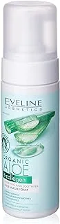 Eveline Organic Aloe + Collagen رغوة غسول للوجه تنقية وتنعيم 150 مل