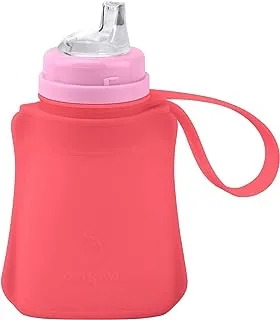 Sprout Ware® Sip & Straw Pocket made from Silicone and Plants - 8oz-Pink
