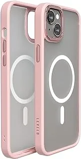 Levelo Compatible With Magsafe Kayo Matte Back Case Protective/Shockproof/Crystal Case/Bumper Protection/Slim & Lightweight Compatible With iPhone 14 Plus 6.7