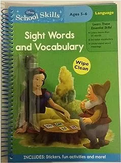 Disney Lets Learn Sight Words & Vocabulary NO 1 Book for Pre-K Kids Age Between 5 to 6