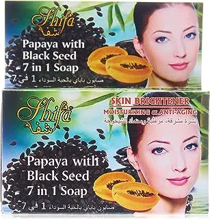 Shifa Papaya Soap Brightens Skin, 135 gm