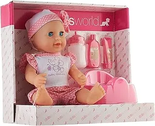 Dolls World Baby Dribbles, 25 cm Size
