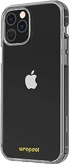 Wrapsol Crystal Case for iPhone 12 and 12 Pro, Clear