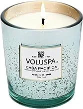 Voluspa Casa Pacifica Classic Speckle Candle | 60 Hour Burn Time | Natural Wicks for a Clean Burn | Vegan | Poured in The USA