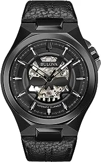 Bulova Classic Automatic Men's Stainless Steel with Black Leather Strap