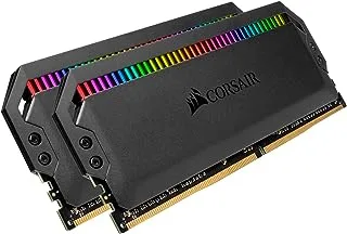 CORSAIR DOMINATOR PLATINUM RGB 32GB (2x16GB) DDR4 3600 (PC4-28800) C18 1.35V AMD Optimized Memory- Black