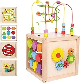 Classic World 2885 Baby Bead Maze Multi Activity Cube Educational Toys for Kids