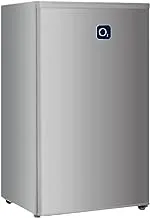 O2 Single Door Refrigerator with Adjustable Shelves,Silver,90 Liter 3.2 Cu. Feet,Model No OBD-90S