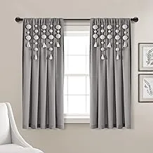 Lush Decor Boho Pom Pom Tassel Linen Window Curtain Panel (لوحة واحدة) ، 63 