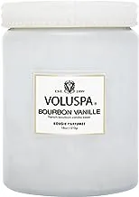 Voluspa Bourbon Vanille Candle | Large Glass Jar | 18 Oz | 100 Hour Burn Time | All Natural Wicks and Coconut Wax for Clean Burning | Vegan