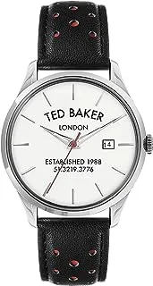Ted Baker Leytonn Brogue Black Leather Strap Watch (Model: BKPLTS2029I)
