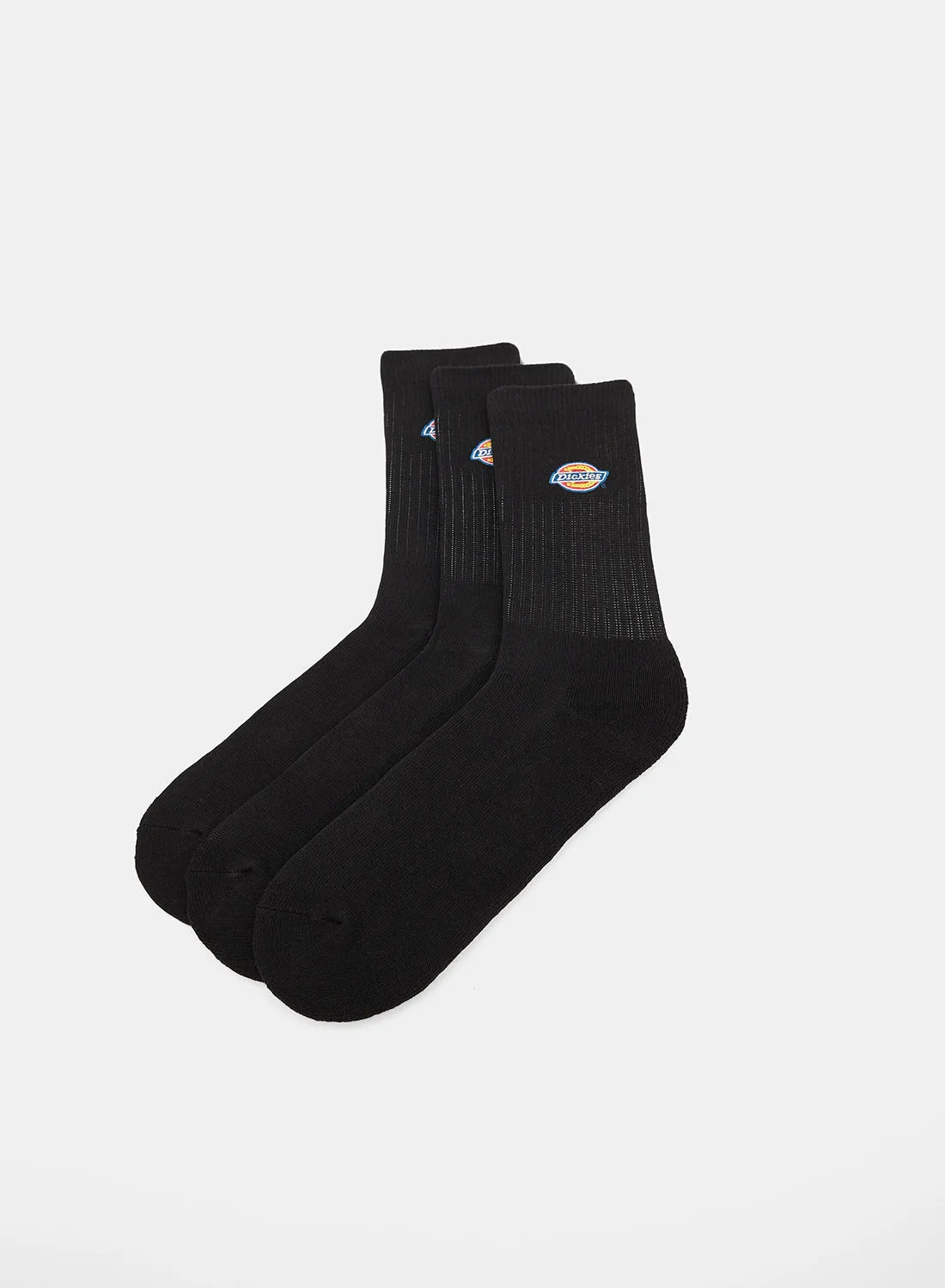 Dickies Unisex Valley Grove Embroidered Socks (Pack of 3)
