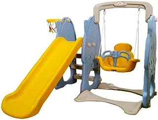 BABYLOVE SLIDE AND SWING WITH BASKETBALL HOLE 190X160X120CM YELLOW 28-001-11Y