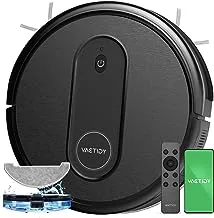 Vactidy Nimble T7 Robot Vacuum and Mop Combo, WiFi/App/Alexa/Siri Control, Robotic Vacuum Cleaner with Schedule, 2 in 1 Watertank & Dustbin, Self-Charging, Slim, Ideal for Pet Hair, Carpet