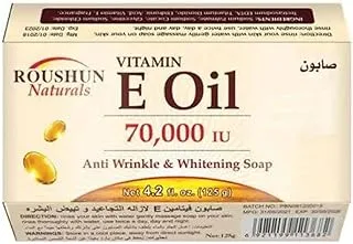Roushun Naturals Vitamin E Oil Anti-Wrinkle and Whitening Soap 125 g