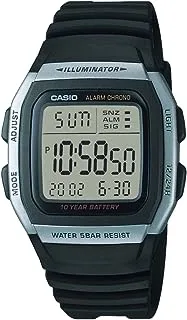 Casio Men's W96H-1AV Sport Watch with Black Band, Black, Quartz Watch,Chronograph,Digital,Quartz Movement