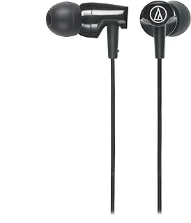 Audio-Technica ATH-CLR100iSBK SonicFuel In-Ear Headphones with In-Line Microphone & Control, Black, One Size