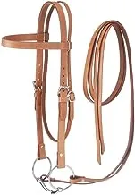 Tough 1 Western Leather Browband Draft Bridle