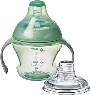 Tommee Tippee Closer To Nature, Bottle To Cup Transition, Green