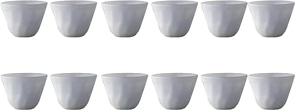 ALSAIF Gawa Cup Set Of 12PCs, White Size: Medium, 5168/M
