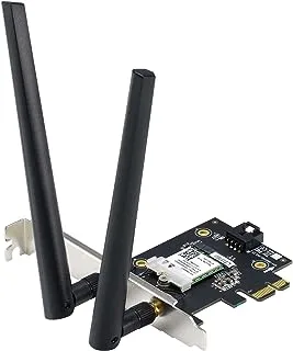 Asus (PCE-AXE5400) AXE5400 Wi-Fi 6E Tri-Band PCI Express Adapter, Bluetooth 5.2, OFDMA & MU-MIMO