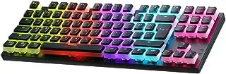 GK-986P 80% PUDDING Gaming Keyboard TKL Mechanical Compact Rainbow Illumination Wired – 87 Keys (EN) – Blue Switches –Double injection key caps | Black