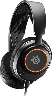 New SteelSeries Arctis Nova 3 Multi-Platform Gaming Headset - Signature Arctis Sound - ClearCast Gen 2 Mic - PC, PS5/PS4, Xbox Series X|S, Switch, Mobile, Black, One Size, 61631