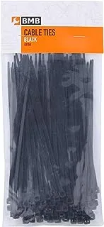 ربطة كابل بي إم بي تولز باللون الأسود 100 قطعة من 4 عبوات |الملحقات واللوازم|إدارة السلك|ربطات الكابلات|أغطية ربطات الكابلات |ربطات بلاستيكية