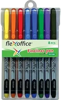 قلم فليكس أوفيس فاينلاينر 0.3 ملم 8 ألوان