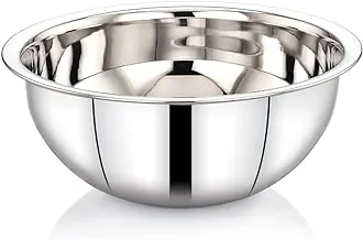 Royalford 28 CM Mixing Bowl- RF11544 Premium-Quality Stainless Steel Bowl, Suitable for Whipping Batters and Cream, Silver