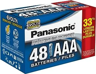 Panasonic Energy Corporation LR03XE/48PC Platinum Power Long Lasting AAA Alkaline Battery