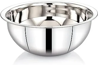 Royalford 20 CM Mixing Bowl- RF11540 Premium-Quality Stainless Steel Bowl, Suitable for Whipping Batters and Cream, Silver