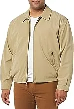 London Fog Men's Auburn Zip-Front Golf Jacket (Regular & Big-Tall Sizes), Camel, Medium