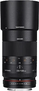 Rokinon 100mm F2.8 ED UMC Full Frame Telephoto Macro Lens لكاميرات Canon EF الرقمية ذات العدسة الأحادية العاكسة