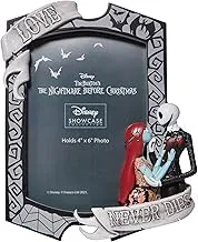 Enesco Disney Showcase Couture de Force The Nightmare Before Christmas Jack and Sally Love Never Dies Picture Photo Frame, 7.875 in H x 1.25 in W x 7 in, Multicolor