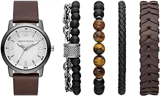 Skechers Men's Quartz Watch and Stackable Bracelet Gift Set