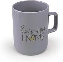 Shallow 350ml Mug Porcelain Ceramic Cup Tea Coffee Mug 8.5x9.5cm – Suva Gray- Home Sweet Home