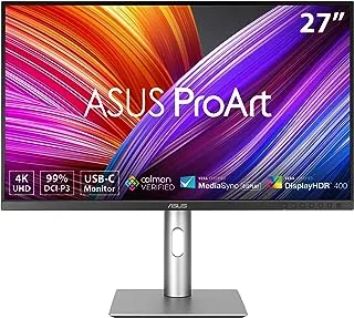 شاشة ASUS ProArt Display PA279CRV الاحترافية - مقاس 27 بوصة، IPS، بدقة 4K UHD (3840 × 2160)، حامل مريح