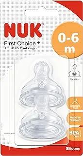 NUK 207044060 First Choice + Anti-Colic Silicone Baby Bottle Tea