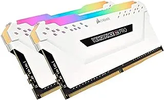CORSAIR Vengeance RGB PRO 32GB (2x16GB) DDR4 2666 (PC4-21300) C16 ذاكرة سطح المكتب - أبيض