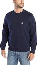 Nautica mens Basic Crew Neck Fleece Sweatshirt Sweatshirt