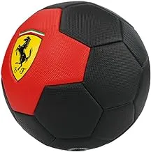 Ferrari Soccer Ball Size 5 -Training Indoor and Outdoor Ball - Black & Yellow
