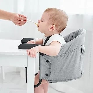 Hook on Booster Quick Seat| Clip on Table High Chair for Home or Travel| Portable Fold-Flat High Load Design