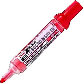 قلم تحديد WB قابل لإعادة الملء من Pentel Easyflo باللون الأحمر (عبوة من 12 قطعة)