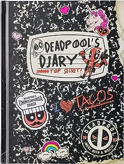 Silver Buffalo Marvel Deadpool Doodle Sticker Hardcover Journal 6 x 8 Inches